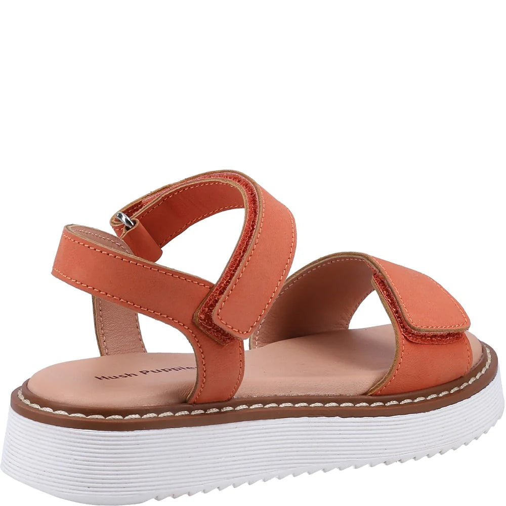 Hush Puppies Cassie Womens Leather Touch-Fastening Sandal