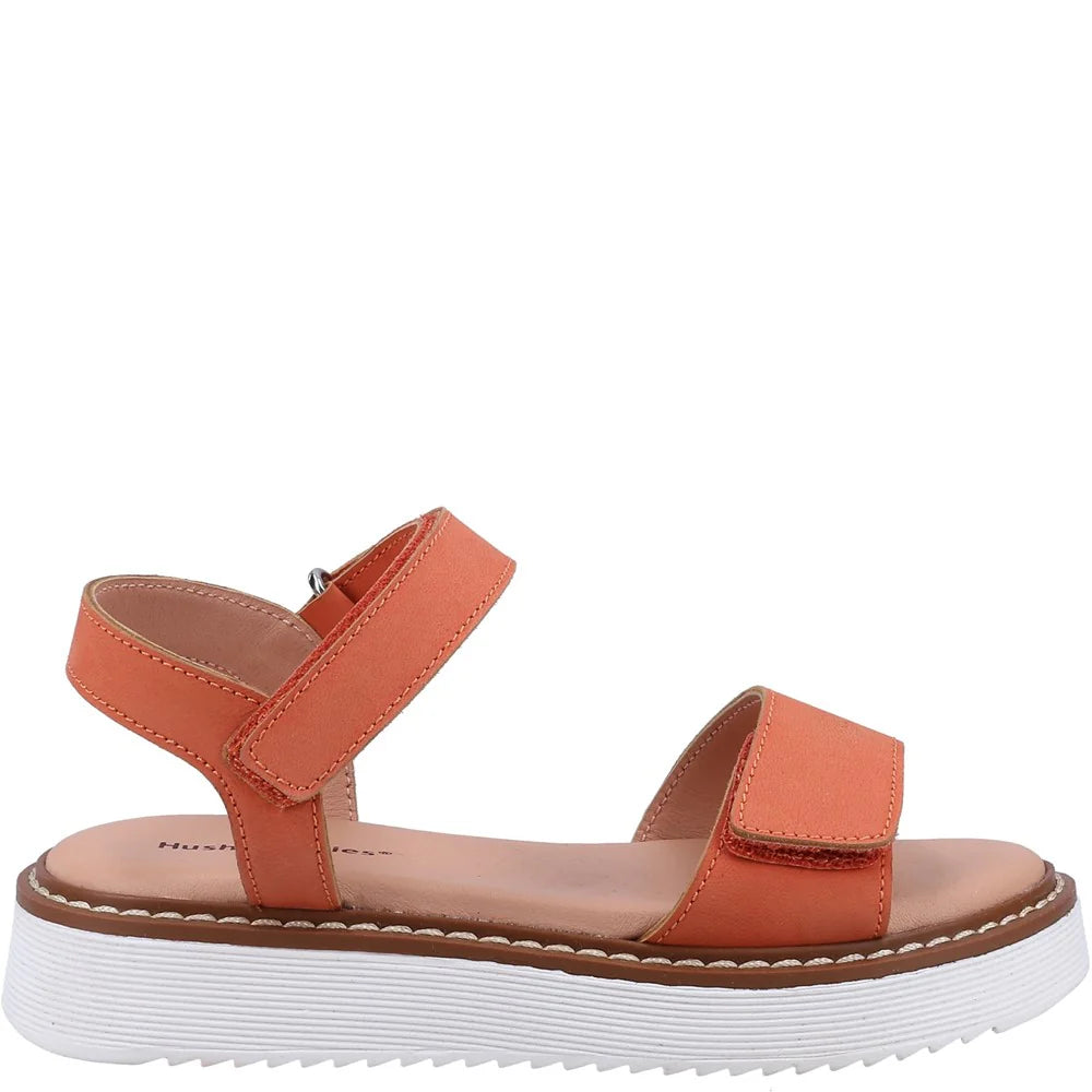 Hush Puppies Cassie Womens Leather Touch-Fastening Sandal