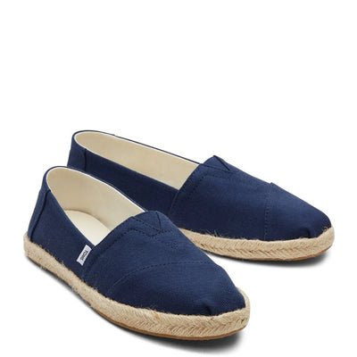 Toms Women Cotton Rope Espadrille Navy Loafers