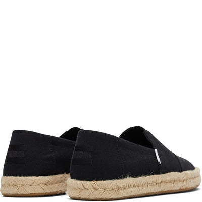 Toms Women Alpargata Rope Shoe in Black