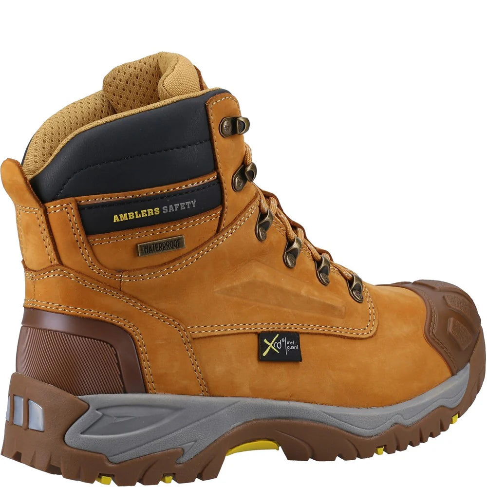 Amblers Safety S3 Waterproof Metatarsal Honey Boots