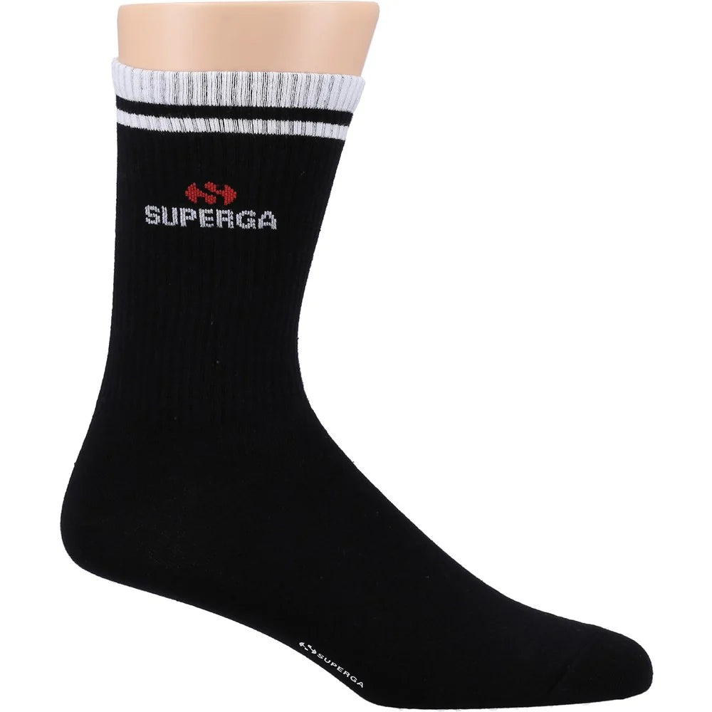 Superga Crew Champion Men's Black Socks