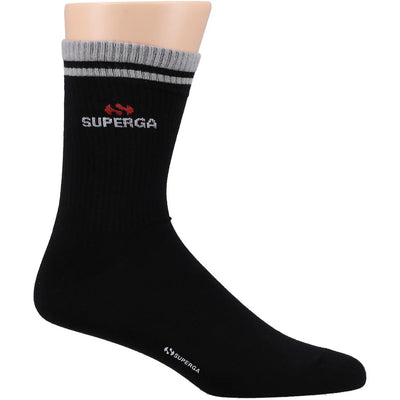 Superga Crew Champion Men's Black Socks