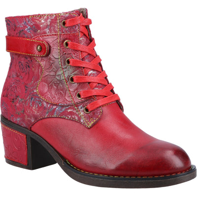 Riva Musa Ladies Red Heeled Boots