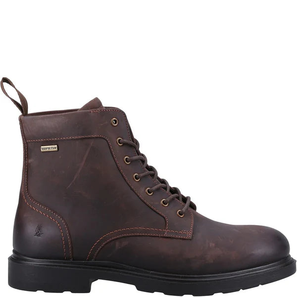 Hush Puppies Porter Mens Lace Up Leather Waterproof Boot