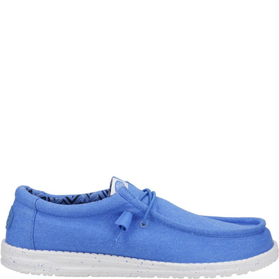 Heydude Wally Stretch Linen Natural Canvas Mens Shoes