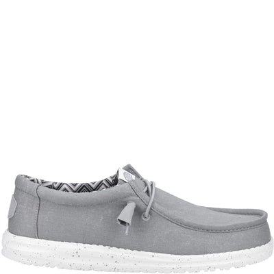 Heydude Wally Stretch Linen Natural Canvas Mens Shoes