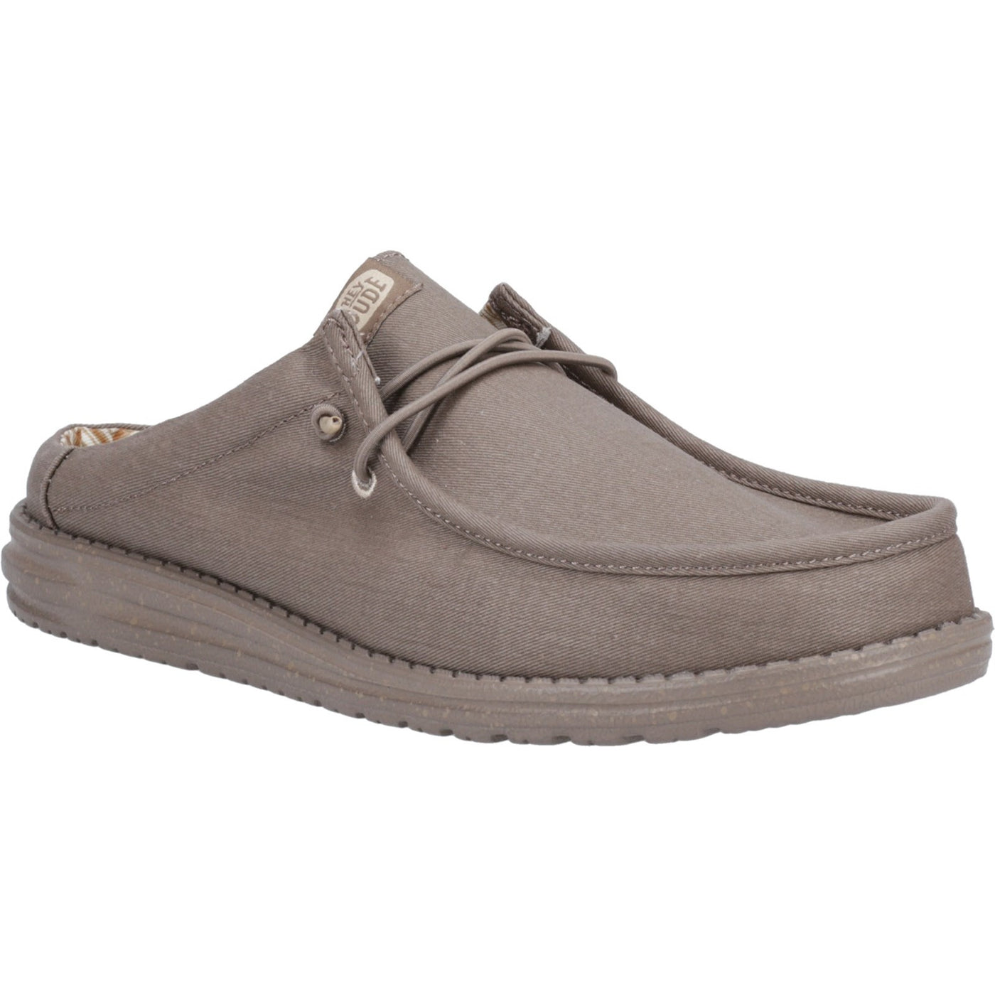 Heydude Wally Slip Canvas Mule Mens Slip On Casual Shoe