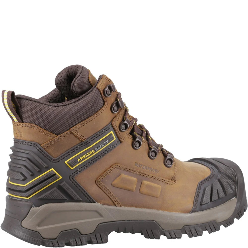 Amblers Safety Quarry Waterproof Lightweight Brown Mens Boots