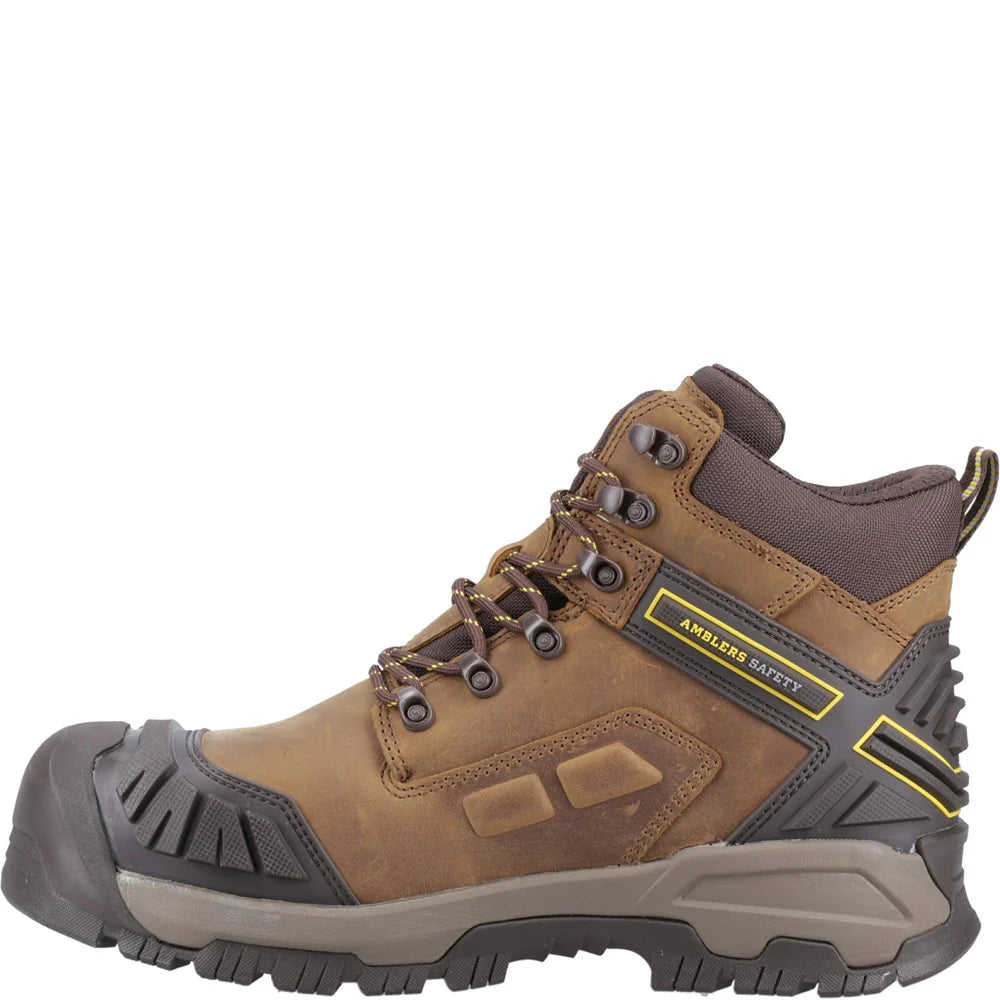 Amblers Safety Quarry Waterproof Lightweight Brown Mens Boots