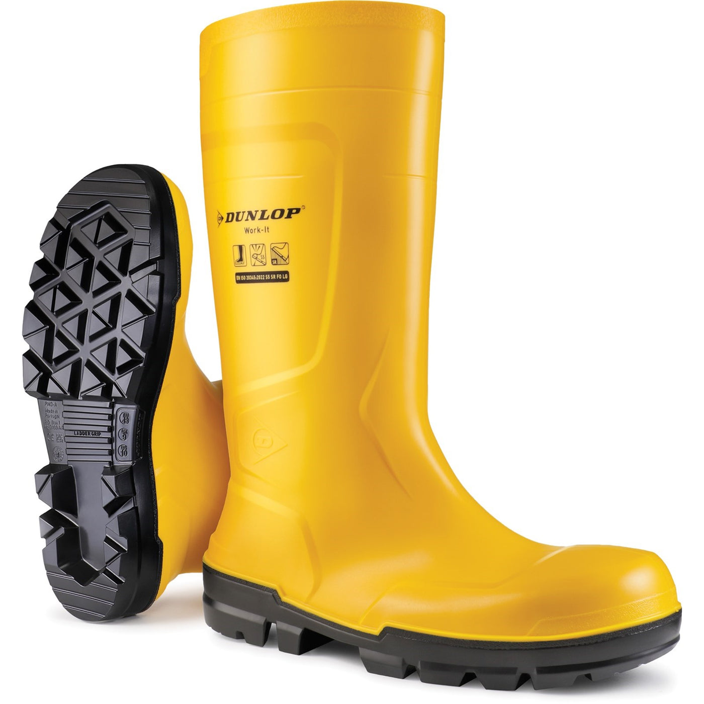 Dunlop Work It Full Safety Yellow Wellington