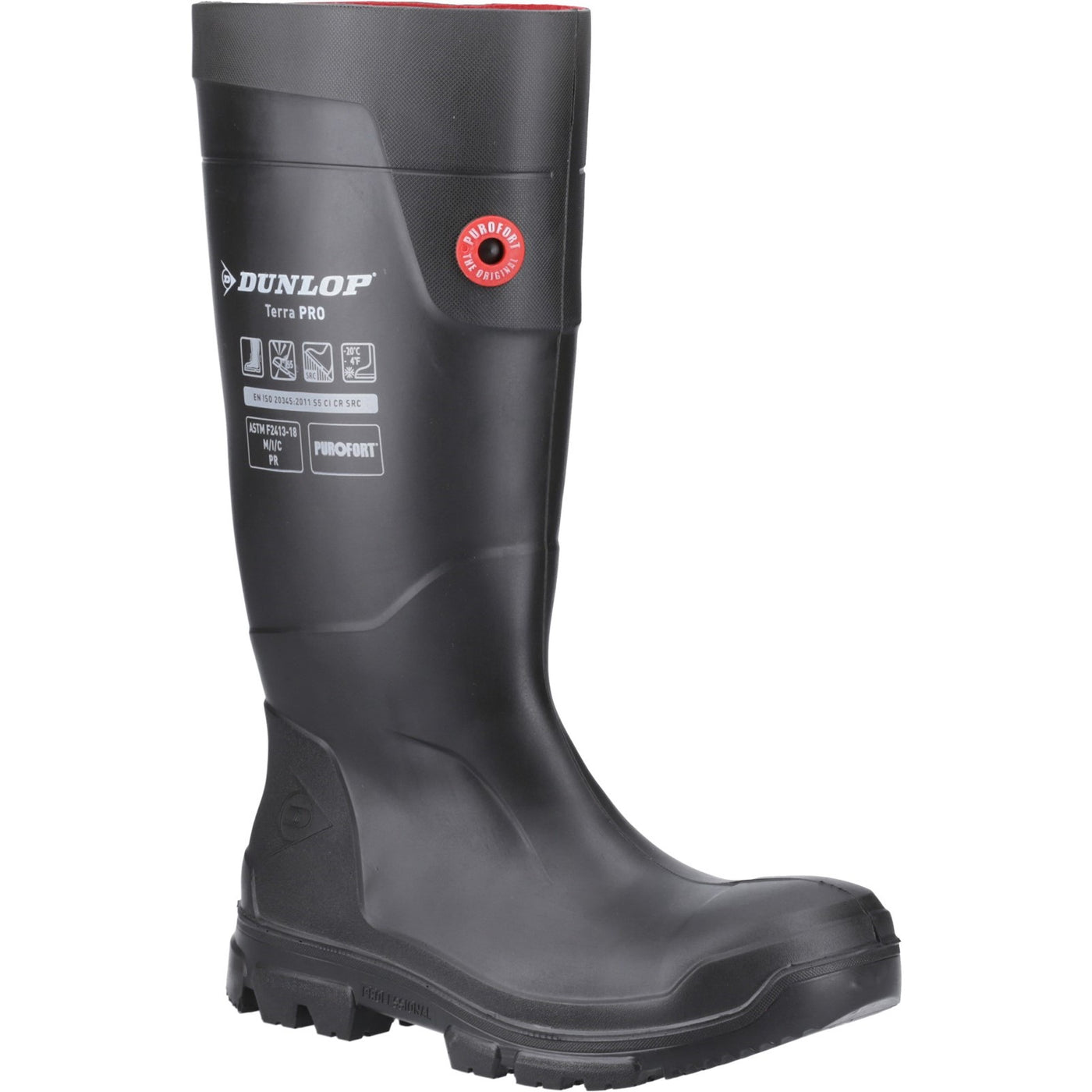 Dunlop Terrapro Purofort Full Safety Black Wellington Boots