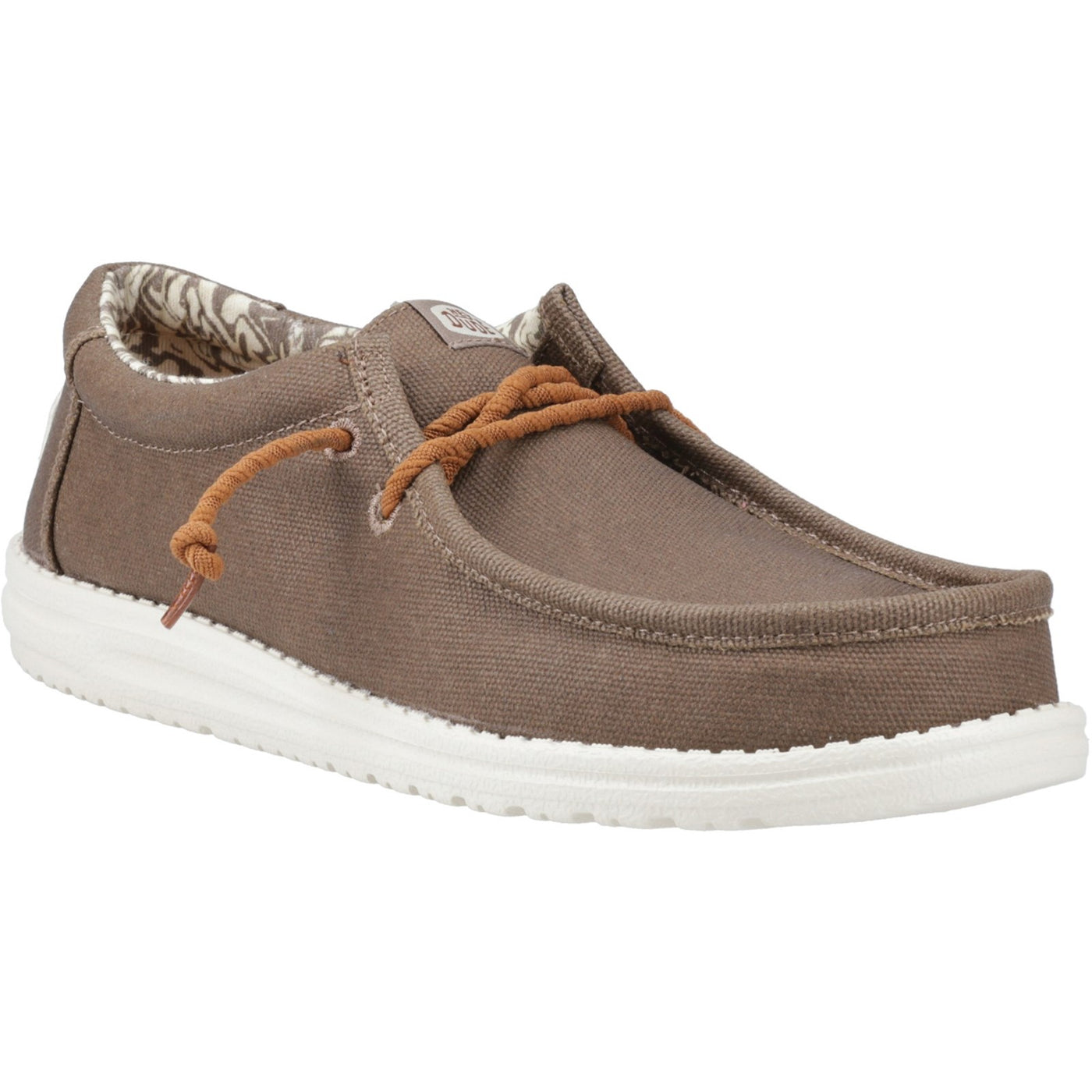 Heydude Wally Waxed Canvas Mens Slip On Shoes