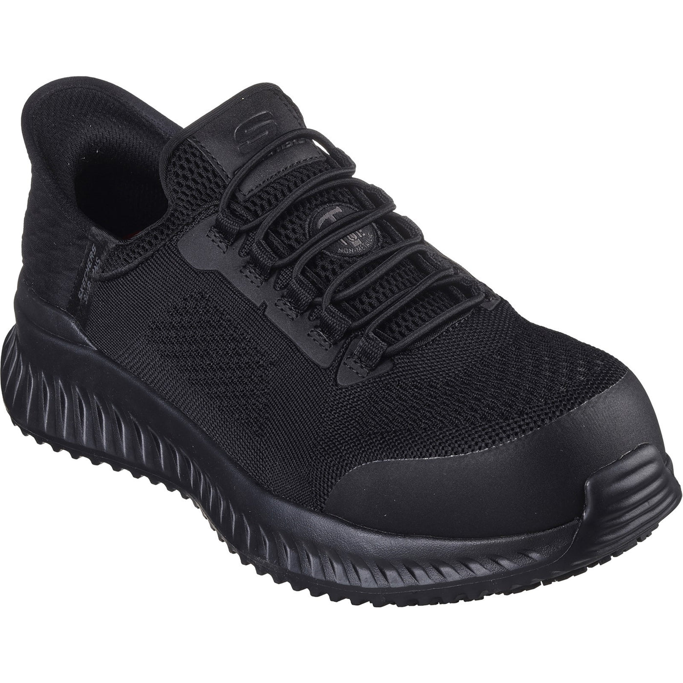 Skechers Workwear Tilido Fletchit  Comp Toe Black Safety Trainers