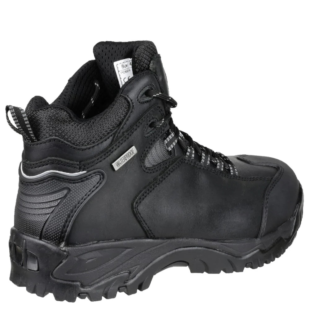 Amblers Safety Waterproof Leather Safety Black Hikers