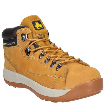 Amblers Steel Honey Nubuck Men Mid Safety Steel Toe Cap Work Boot