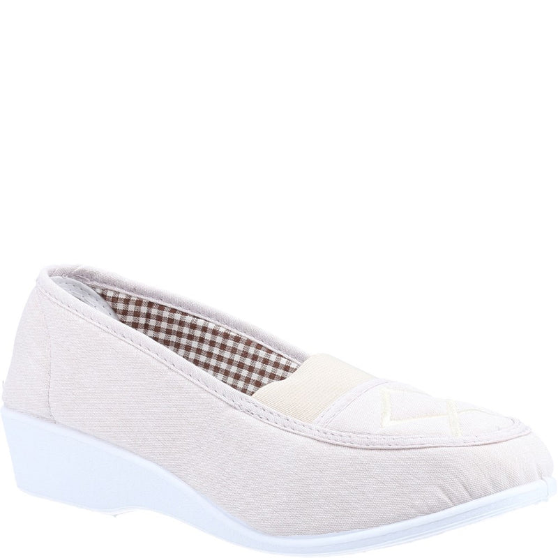 Mirak Women  Malt Slip on Canvas Lightweight Shoe Beige