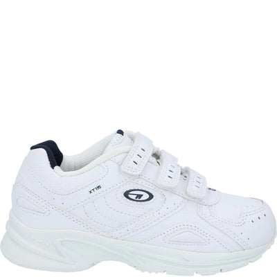 Hi-Tec  Xt115 Junior Ez Half Size White/Navy Trainer