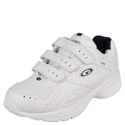 Hi-Tec  Xt115 Junior Ez Half Size White/Navy Trainer