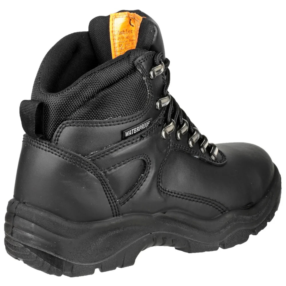 Amblers Safety Mens Waterproof Black Steel Toe Cap Industrial Boot