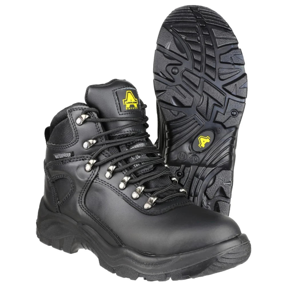 Amblers Safety Mens Waterproof Black Steel Toe Cap Industrial Boot