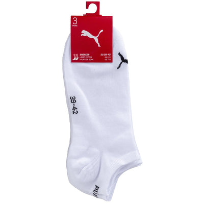 Puma Comfort White and Black Sneaker Socks