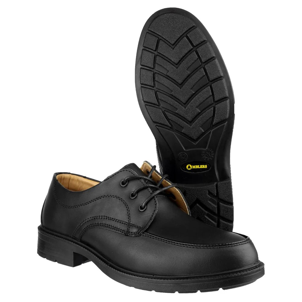 Amblers Safety Croft & Barrow Black Dress Men Lace Up Shoes