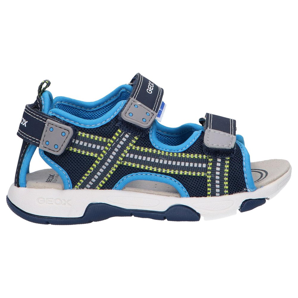 Geox Boys' Breathable Navy and Azure Blue Sandal