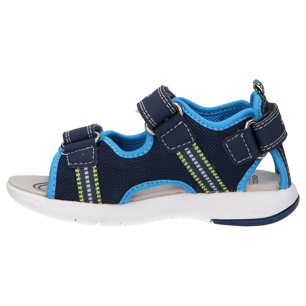 Geox Boys' Breathable Navy and Azure Blue Sandal