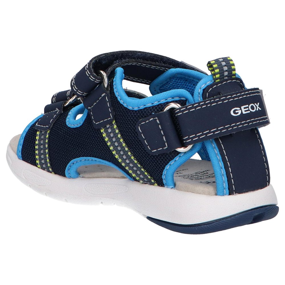 Geox Boys' Breathable Navy and Azure Blue Sandal