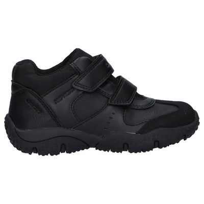 Geox Baltic Rubber Sole stylish Raiden Black Boys School Shoe