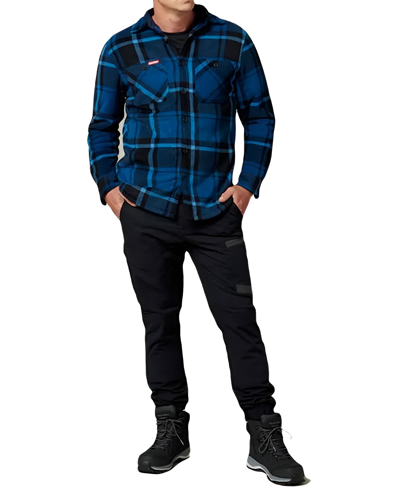 Hard Yakka Sherpa Levis Mens Long Sleeves Button Down Lightweight Jacket