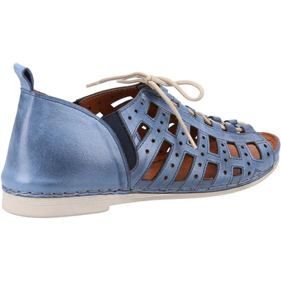 Riva Newport Women Leather Lace Up Casual Shoe