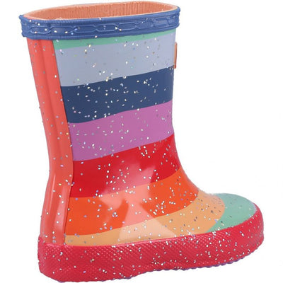 Hunter Kid 1 Rainbow Glitter Rubber Boot