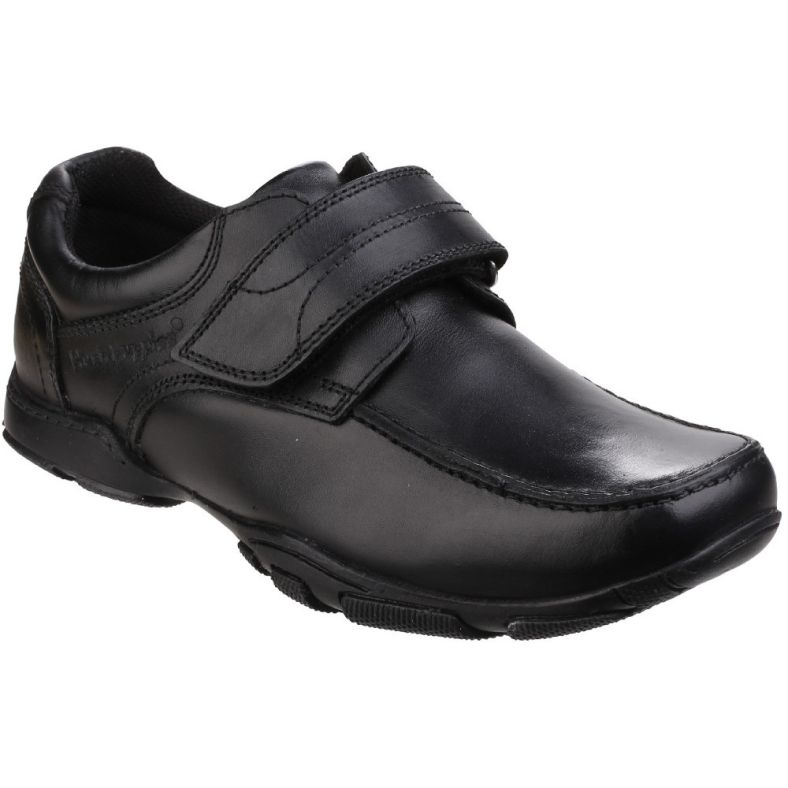 Hush Puppies Freddy Single Fit Smart Leather Boys School Shoes