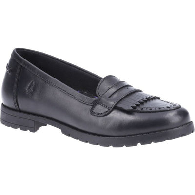 Hush Puppies Emer Reese Mary Jane Black Girls Flat Shoes