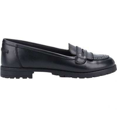 Hush Puppies Emer Reese Mary Jane Black Girls Flat Shoes