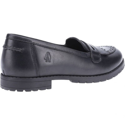 Hush Puppies Emer Reese Mary Jane Black Girls Flat Shoes