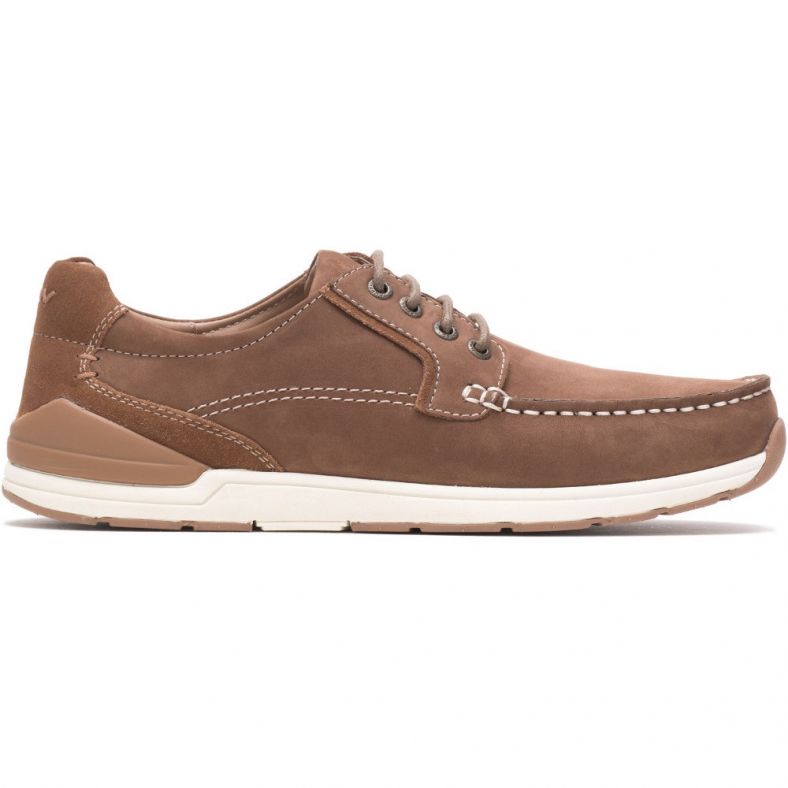 Hush Puppies Men's Flynn Boat Cognac Shoes