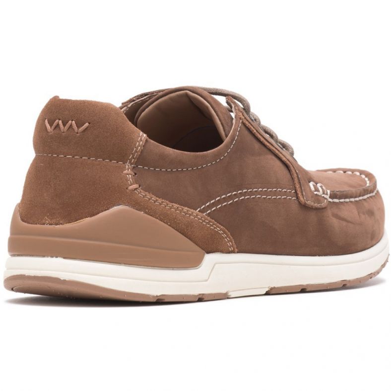 Hush Puppies Men's Flynn Boat Cognac Shoes