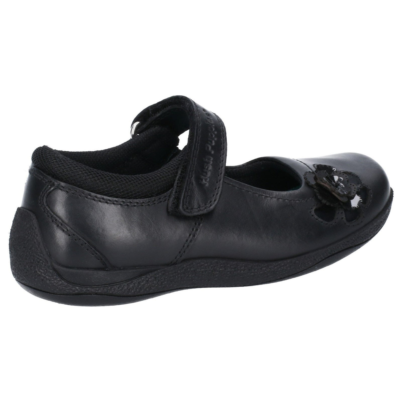 Hush Puppies Clarks Venture Loop Black School Girls Shoes