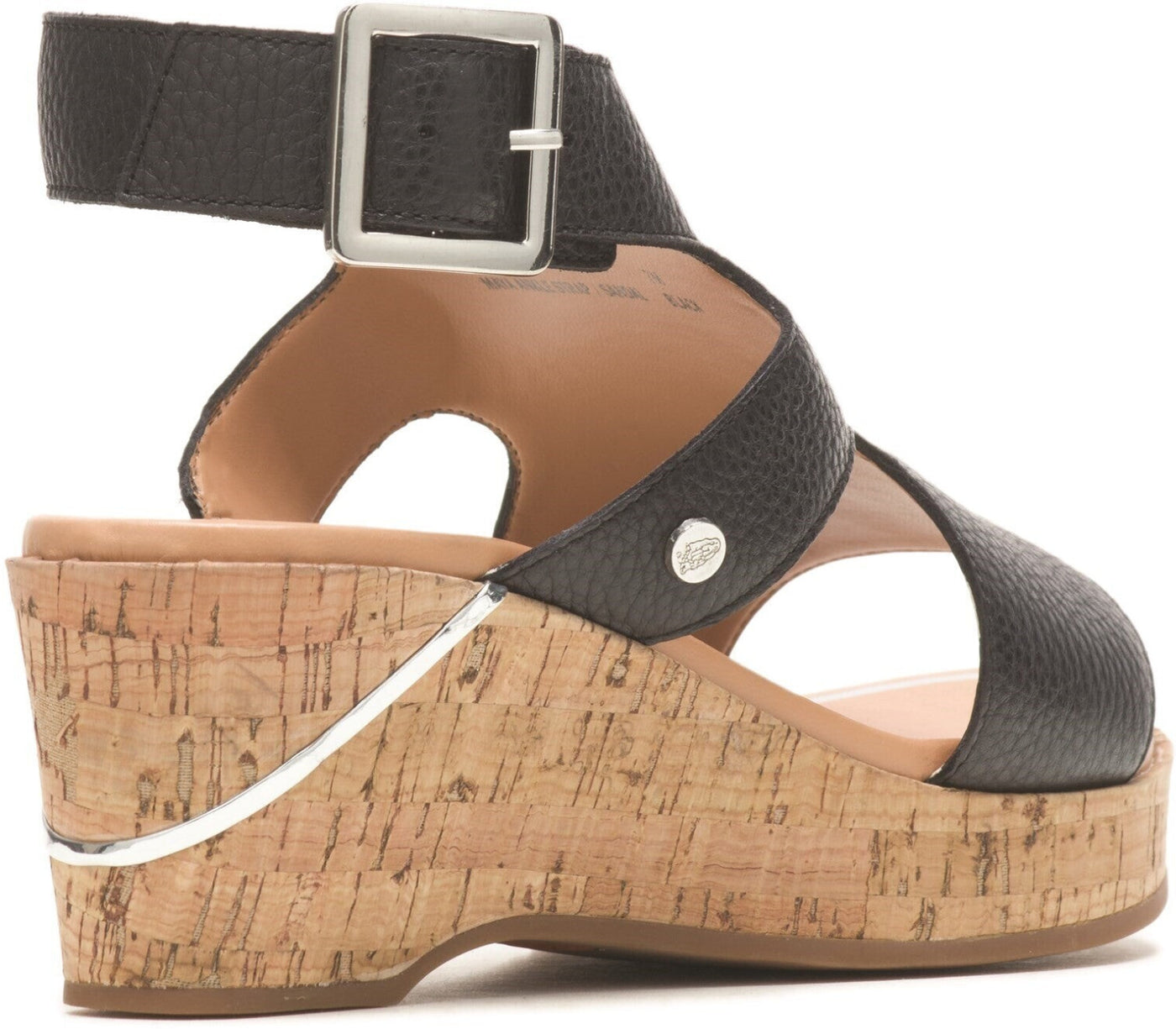 Hush Puppies Ladies Maya Ankle Strap Leather Sandals