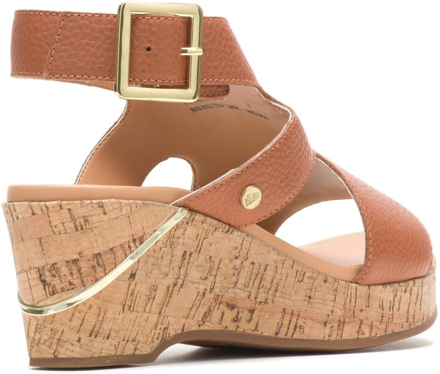 Hush Puppies Ladies Maya Ankle Strap Leather Sandals