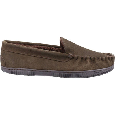 Cotswold Men Tresham Suede Moccasin Style  Slippers