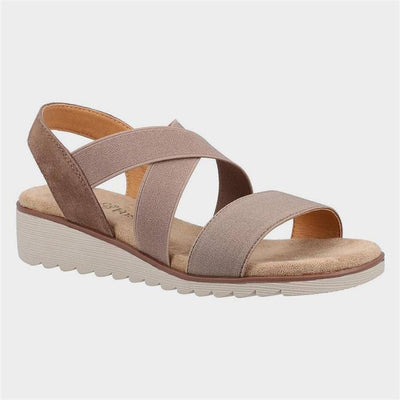 Fleet & Foster Ladies Open Toe Touch Fastening Leather Sandal