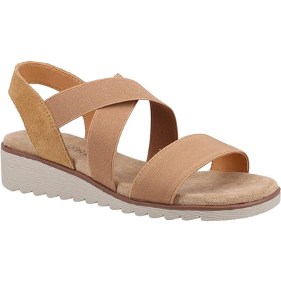 Fleet & Foster Ladies Open Toe Touch Fastening Leather Sandal