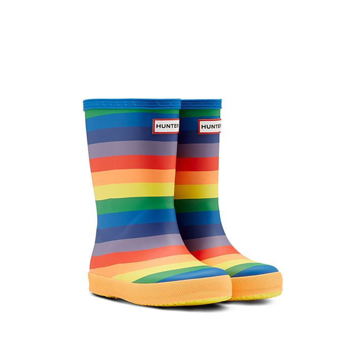 Hunter Kids Rainbow Print Wellington Boot