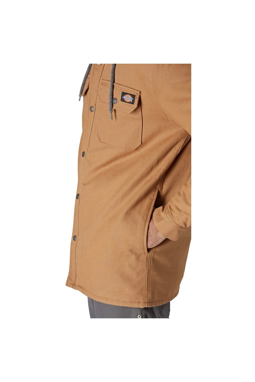 Dickies Duck Shirt Hooded With Quilted Lining Cargo Jacket