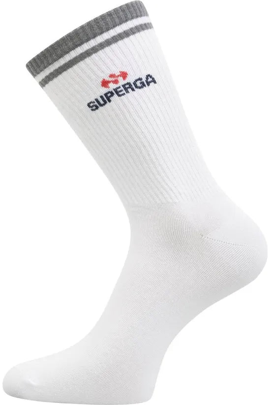 Superga Cres Womens Athletic Girls Warm Hiking Soft Socks White