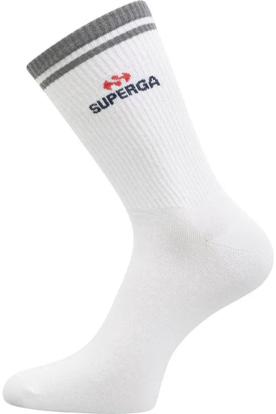 Superga Cres Womens Athletic Girls Warm Hiking Soft Socks White